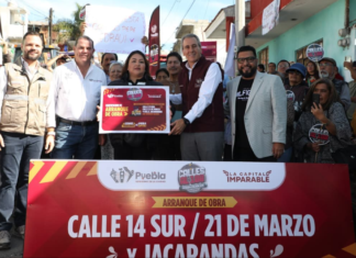 Pepe Chedraui inicia rehabilitación vial en San Jerónimo Caleras