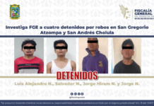 Detienen a cuatro por presuntos robos en Atzompa y Cholula