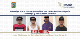 Detienen a cuatro por presuntos robos en Atzompa y Cholula