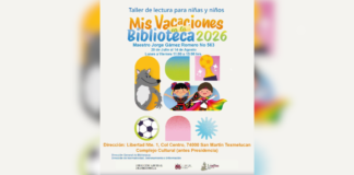 Texmelucan invita al taller “Mis Vacaciones en la Biblioteca 2026”