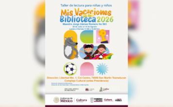 Texmelucan invita al taller “Mis Vacaciones en la Biblioteca 2026”