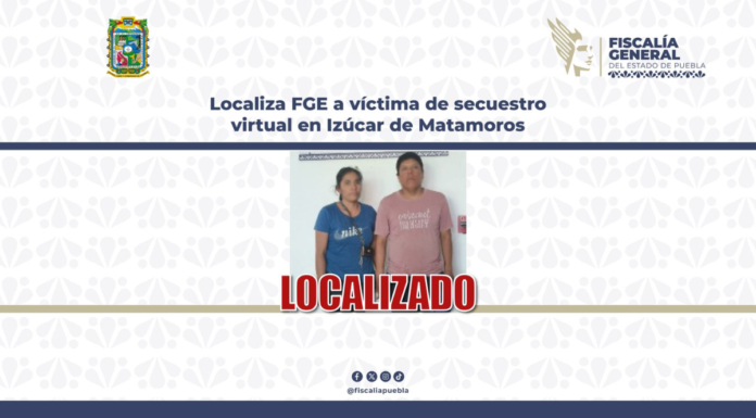 Localizan a víctima de secuestro virtual en Izúcar de Matamoros