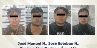 Capturan a cuatro presuntos homicidas en Puebla capital