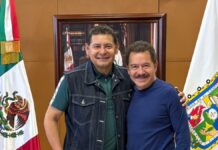 Armenta y Nacho Mier sostienen reunión para coordinar trabajo en Puebla