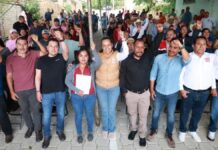 Ariadna Ayala inaugura pavimentación en calle de Ocotepec