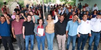 Ariadna Ayala inaugura pavimentación en calle de Ocotepec