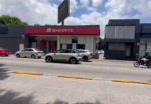 Asaltan sucursal bancaria en bulevar 5 de Mayo
