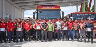 Omar Muñoz inaugura primera Estación de Bomberos en Cuautlancingo