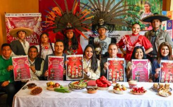 Tonantzin Fernández presenta cartelera de la Feria de Cholula