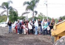 Ariadna Ayala inicia rehabilitación de Espacio Multideportivo en Coyula