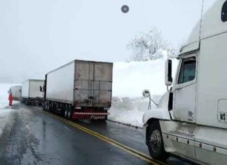 Nevadas afectan transporte carretero entre Chile y Argentina
