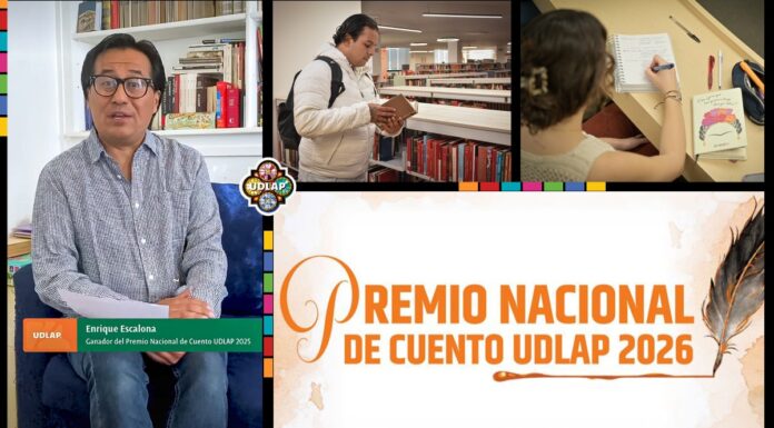 Enrique Escalona invita a jóvenes a participar en Premio Nacional de Cuento UDLAP