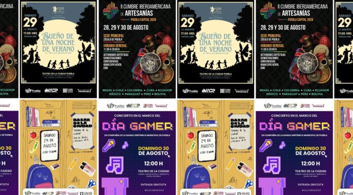 Realizan Cumbre Iberoamericana de Artesanías en el zócalo de Puebla