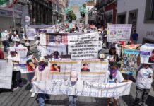 Marchan en Puebla por Día de las Víctimas de Desapariciones Forzadas