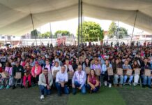 DIF Puebla entrega 14 mil despensas en San Jerónimo Caleras y Lomas de San Miguel