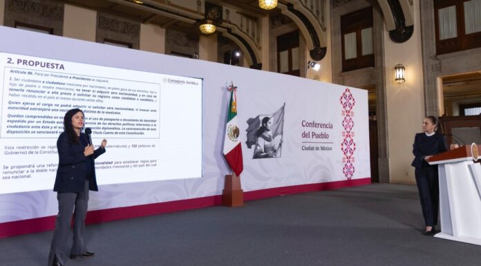 Sheinbaum presenta iniciativa contra doble nacionalidad de gobernantes