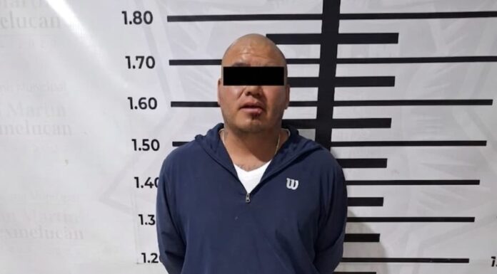 SSP Texmelucan detiene a hombre con 40 bolsas de presunta droga