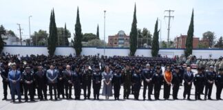 SSC Puebla entrega ascensos a 119 policías municipales
