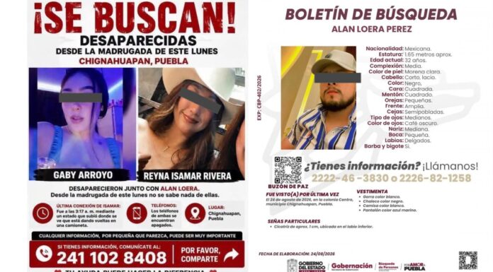 Asesinan a tres jóvenes tras desaparición en Chignahuapan