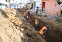 Puebla capital supervisa rehabilitación vial en la Romero Vargas