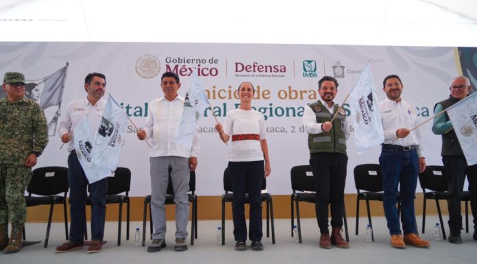 Sheinbaum inicia construcción de hospital IMSS en Oaxaca