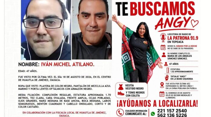 Reportan como desaparecidos a dos locutores originarios de Puebla