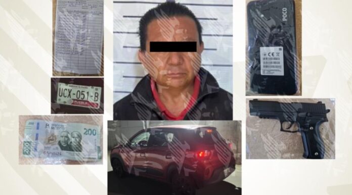 Hombre es detenido por presunta extorsión y amenazas en Tehuacán