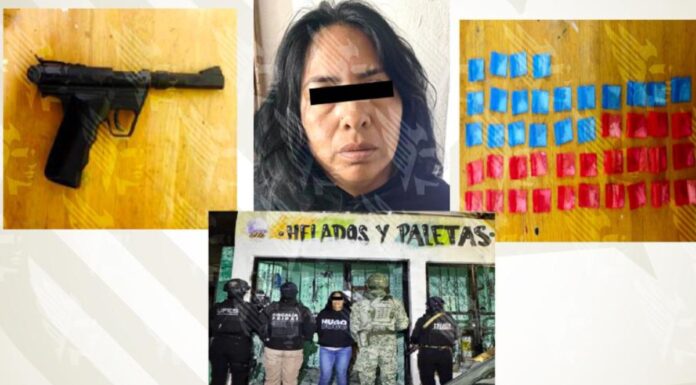 Aseguran heladería y detienen a mujer por narcomenudeo en Puebla