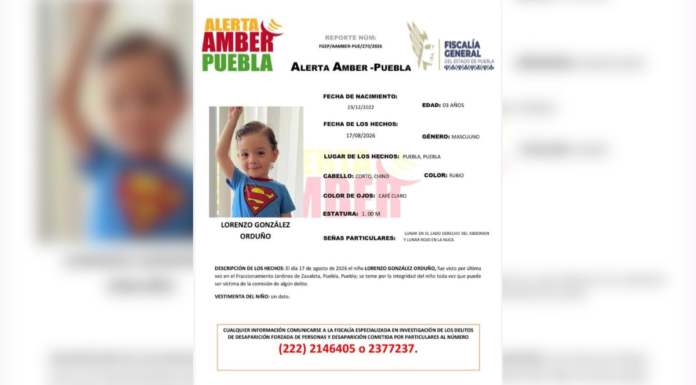 Madre pide ayuda para localizar a su hijo de 3 años en Puebla