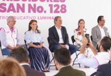 Colocan MariElise Budib y Pepe Chedraui primera piedra de LUMINA
