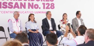 Colocan MariElise Budib y Pepe Chedraui primera piedra de LUMINA