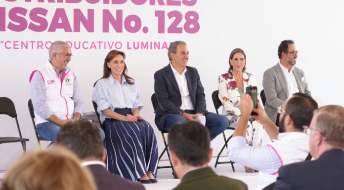 Colocan MariElise Budib y Pepe Chedraui primera piedra de LUMINA