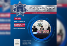 SSC Atlixco detiene a mujer por robo en supermercado