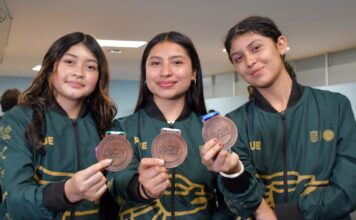 Alumnas de la BUAP obtienen medalla de bronce en tenis de mesa