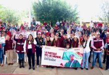 Morenistas encabezados por Bety Sánchez defienden soberanía nacional en Zacatlán
