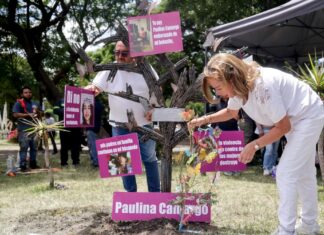 Colocan árbol memorial a 11 años de la desaparición de Paulina Camargo