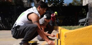 DIF San Pedro Cholula encabeza faena comunitaria en parque de Santiago Mixquitla