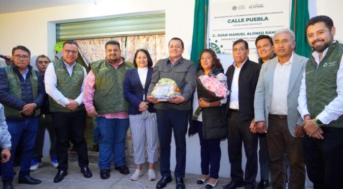 Juan Manuel Alonso inaugura pavimentación en San Baltazar Temaxcalac