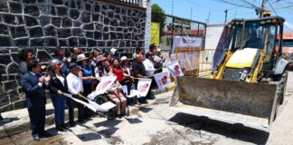 San Pedro Cholula inicia rehabilitación de calle 25 Poniente