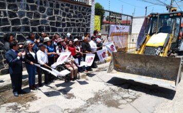 San Pedro Cholula inicia rehabilitación de calle 25 Poniente