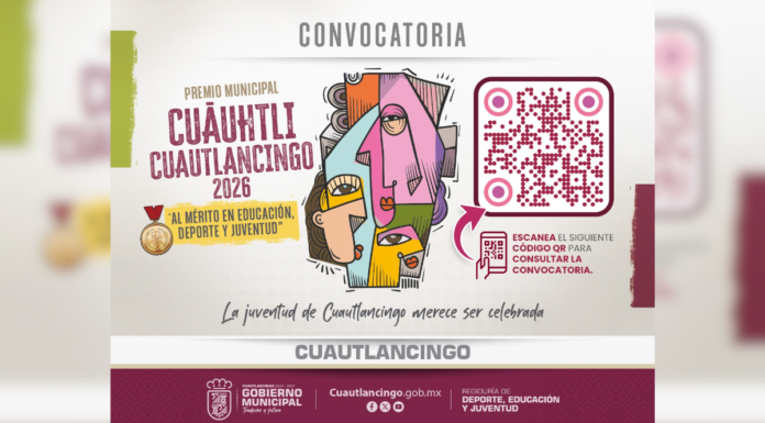 Convocan a jóvenes de Cuautlancingo al Premio Cuāuhtli 2026