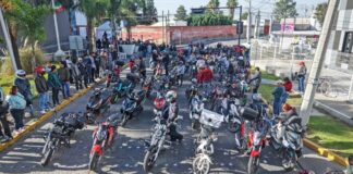 Omar Muñoz encabeza rodada “Rueda Seguro Cuautlancingo 2026”