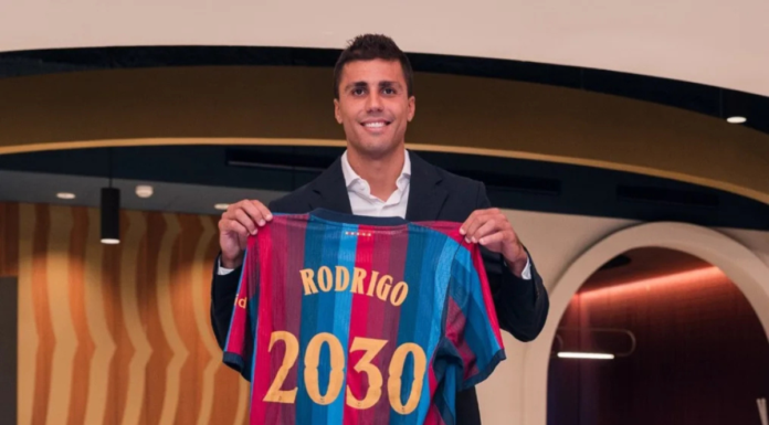 Rodri ficha por el Barcelona con contrato hasta 2030