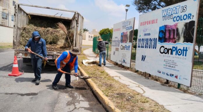 San Pedro Cholula refuerza mantenimiento urbano