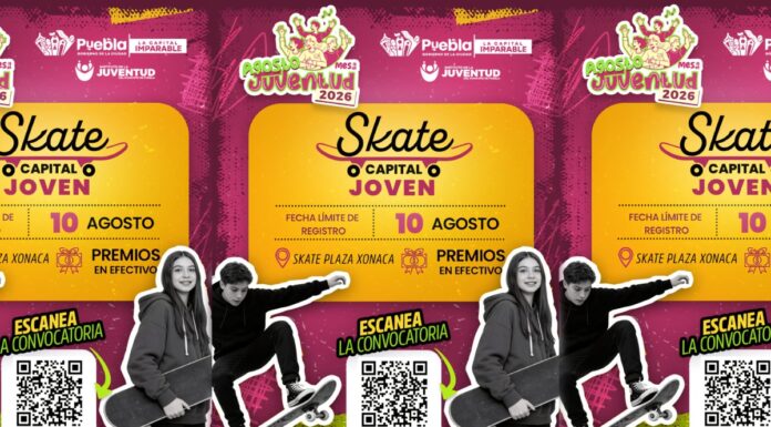 Puebla capital invita a concurso “Skate Capital Joven”