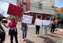 Vecinos de San Pedro Cholula protestan en SOSAPACH por falta de agua