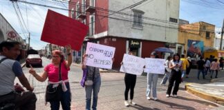 Vecinos de San Pedro Cholula protestan en SOSAPACH por falta de agua