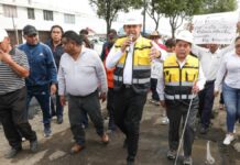 Armenta supervisa rehabilitación de Avenida Alfredo Toxqui