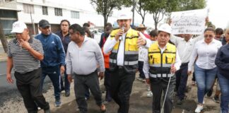 Armenta supervisa rehabilitación de Avenida Alfredo Toxqui