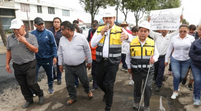Armenta supervisa rehabilitación de Avenida Alfredo Toxqui